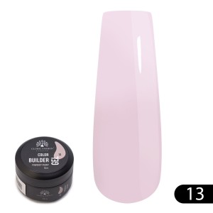 Гель для моделирования ногтей Global Fashion Color Builder Gel, 15гр, 13-Powdery peony